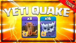 INSANE 18 x YETI + 8 x EARTHQUAKE Spells TH14 Attack Strategy | Clash of Clans