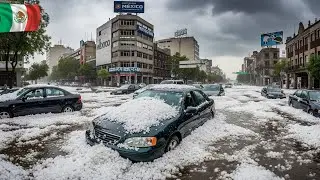 Natural Disaster Causes Chaos in Mexico: Massive Hailstorm Hits Tlalpan and Coyoacan