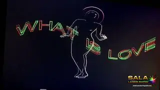Haddaway - what is love, Show laser grafico @salalasershow