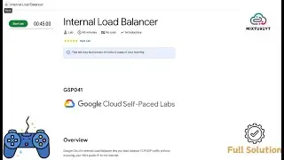 Internal Load Balancer | Google Cloud Skills Boost | Full Solution |