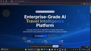 AI Powered Personalized Travel Planning Platform Demo
