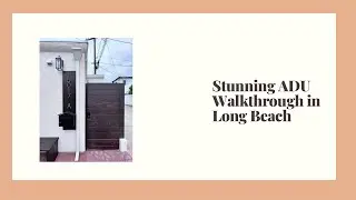 Stunning ADU Walkthrough in Long Beach | Garage Conversion Tour
