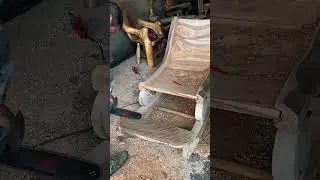 This Wooden Chair Is Built the Old-School Way#Woodworking #Handcrafted