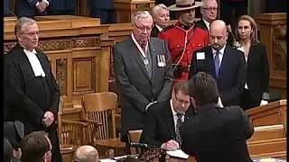 Installation of the 22nd Lieutenant Governor of Saskatchewan W. Thomas Molloy
