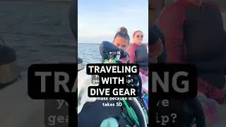 Traveling with Scuba Gear has Pros & Cons 🤿🧳👌 #scubadiving #scubatravel #divetravel