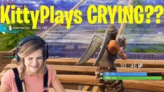 KITTYPLAYS CRIES ON STREAM??? - FORTNITE MOMENTS