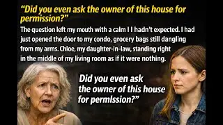 Did you ask the owner of the house for permission ? I asked my daughter-in-law with the suitcases