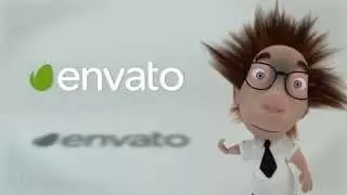 Logo With 3D Character