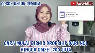 CARA MULAI BISNIS DROPSHIP DARI NOL HINGGA OMZET 200 JUTA COCOK UNTUK PEMULA❗️