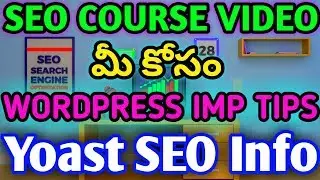 Wordpress Tips And Tricks 2019 In Telugu  Yoast SEO &ndash; WordPress Plugin Telugu  SEO Course Online