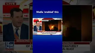 Liberal media on blast for reporting a &lsquo;lie&rsquo; about Gaza hospital blast, triggering unrest #shorts