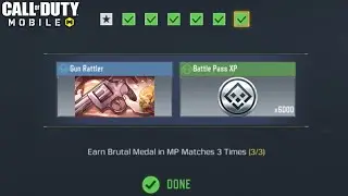 Call of Duty Mobile : How to Earn Relentless and Brutal Medal in MP Matches 3 Times Easy!!