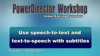Using speech to text and text to speech with subtitles