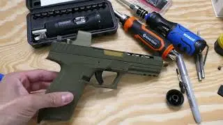 How to Mount Osight S red dot on PSA Rock 5.7 and Disassembly to Remove striker housing assembly