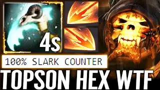 🔥 TOPSON Hex Clinkz - New Test 100% Counter Slark Build WTF Imba Barrage Burning 7.30 Dota 2 Pro