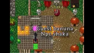 Tibiame quest Banuna jungle calming,goddesses temple Npc Shaka