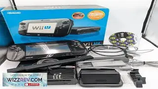 Nintendo Wii U 32GB Black Premium Console Set Boxed Japanese Version Working