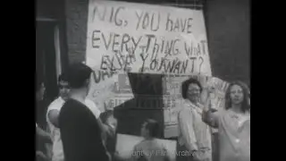 Racial Tension at Peaceful Civil Rights March, 1960s - Film 1099284