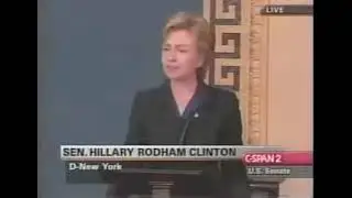 Senator Hillary Clinton Uses Bush Lies, Creates 2003 Iraq War -- she's a good ol' boy WARMONGER!