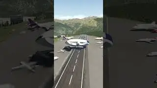 The ring-wing A380 takes off on a downhill slope to simulate flight