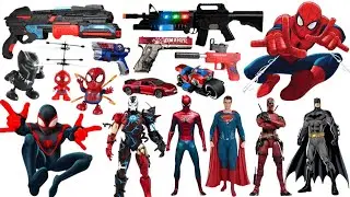 Marvel Spider-Man series unbox,popular Spider-Man action dolls,Spider-Man popular electric toy gun