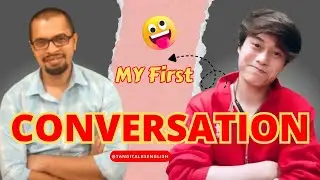 My First English Conversation Ever 😱 (Self-Challenge) #conversation #english #englishlearning