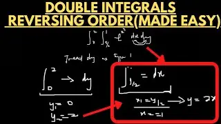 Double Integrals - Changing & Reversing Order of Integration (New Trick) #doubleintegrals #calculs