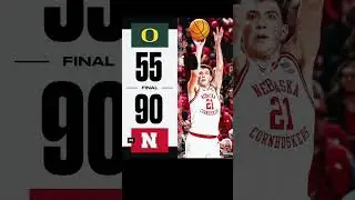 Oregon versus Nebraska game score ￼