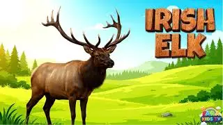 Irish Elk! 🦌 | The Deer With Giant Antlers for Kids, Toddlers & Preschoolers | Prehistoric Facts