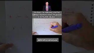DIVIS&Atilde;O DA HERAN&Ccedil;A ENTRE VI&Uacute;VA E FILHOS DO FALECIDO ! #heran&ccedil;a #direito #invent&aacute;rio #advogado