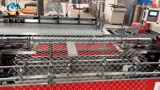 Fully automatic chain link fence weaving machine#Cyclone fence mesh making machine#fence net machine