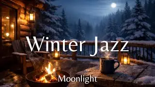 Winter Jazz | Moonlight | Slow Saxophone Jazz for Quiet Winter Nights 🌕❄️🎷