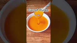 Carrot Puree for Babies 🥕 | Easy 6M+ starter food &ndash; smooth, healthy & no salt! #babyfood #firstfood