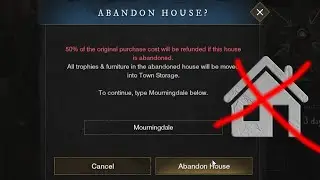 How to Abandon Your House In New World 2022