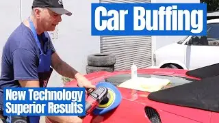 Buffing A Car: Polishing a red Ferrari with CSI