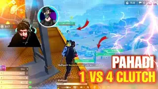PAHADI GAMING 1 VS 4 CLUTCH 🥵 WITH SNIPER || TOURNAMENT HIGHLIGHTS ⚡⚡ || AKHIL FREE FIRE