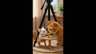 This Is Peak Orange Cat Energy .The Cat & Mouse House (2)