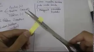 Cara Memberi Muatan Listrik pada suatu Benda dengan menggosok. Listrik Statis