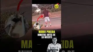 Mario Pineida minutos antes de morir 💔