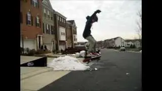 Tre Flip over snow gap