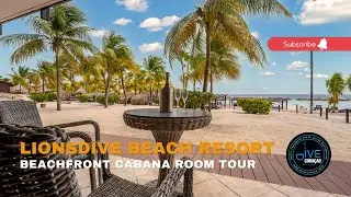 Beachfront Cabana Room Tour at LionsDive Beach Resort (filmed in 4K)