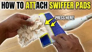 Как прикрепить насадки для швабры Swiffer Power Mop