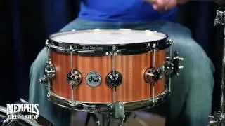 DW 14x6.5 Collector's Series Cherry/Mahogany Snare Drum - Natural Cherry