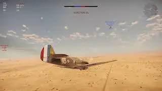War Thunder ; P-40F-5 Lafayette ; bf 109 shot down.😁