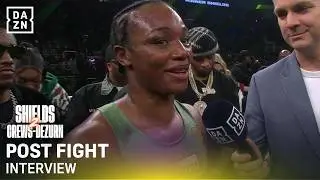 Claressa Shields REACTS After Win and Wants Shadasia Green NEXT! | Post Fight Interview