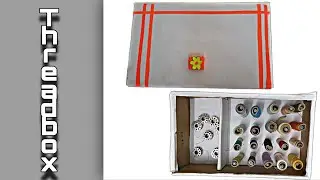 Thread organizer using cardboard | how to make thread box