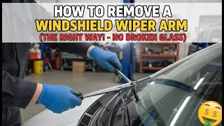 How to REMOVE a Windshield Wiper Arm (The Right Way! - No Broken Glass)