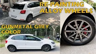 Re-Painting Alloy Wheels || Alloy Wheel Restoration || Color Change || moneysinghofficial