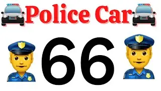 How to Draw Police Car Drawing From 66 Very Easy | Police Car Easy and Simple Drawing for Beginners