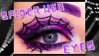 Halloween Spider Web Eye Makeup Tutorial